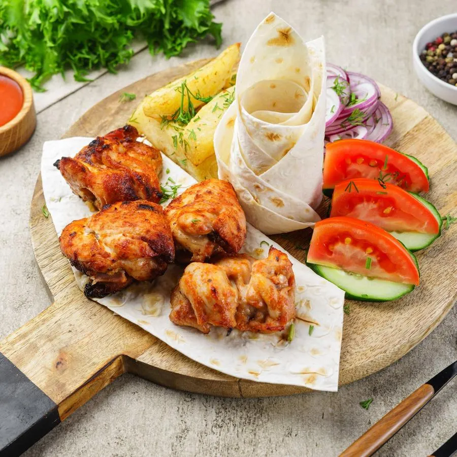 Шашлык из куриного бедра